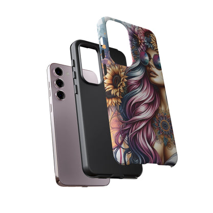 Bohemian Sunflower Queen – Retro Floral Fantasy Mobile Cover