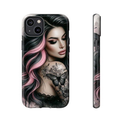 Butterfly Noir – Gothic Beauty & Inked Elegance Mobile Cover