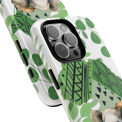 Playful Baby Elephant Mobile Cover – Tropical Boho Art