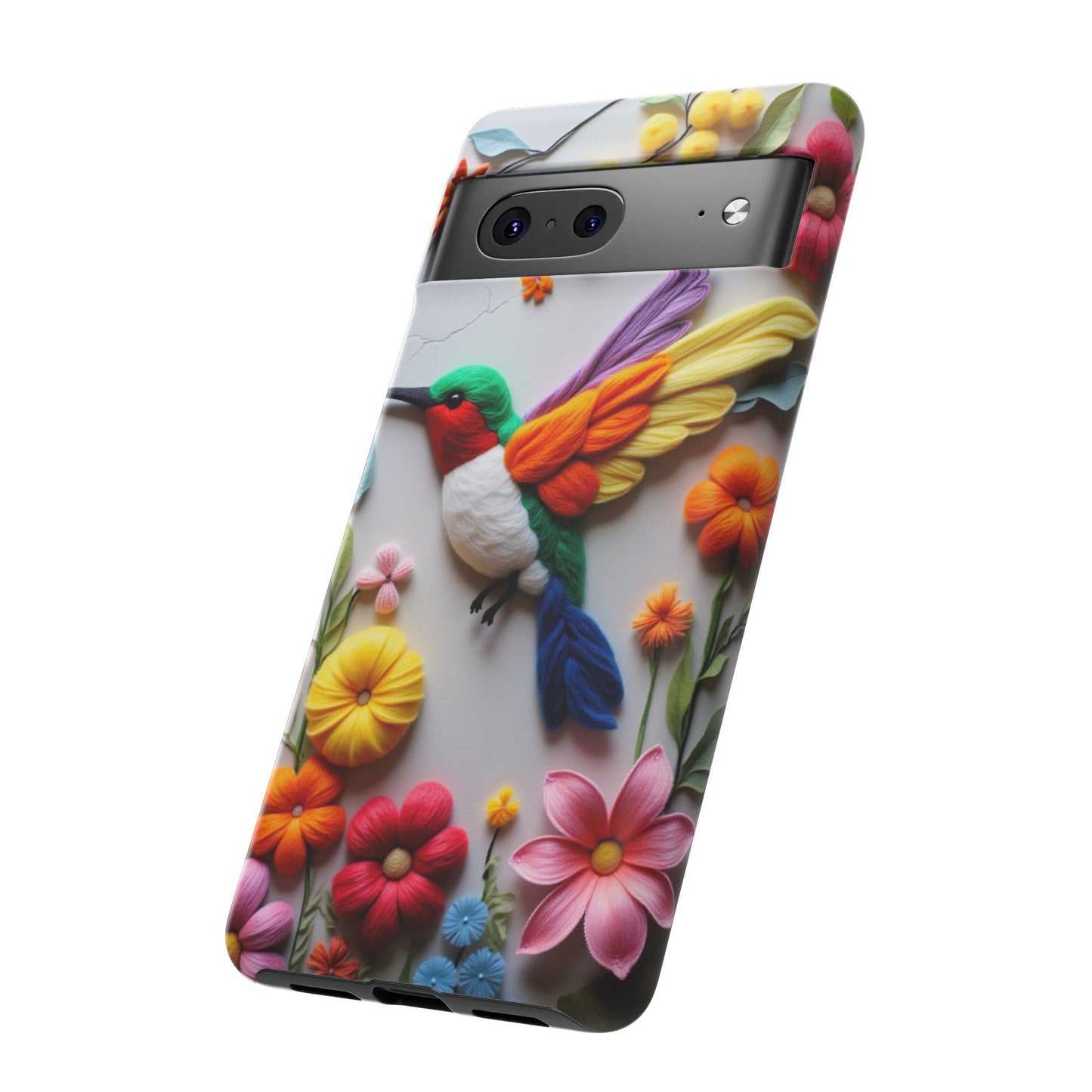 Elegant Hummingbird with Floral Mosaic Design | Nature's Artistic Vibes | Pixel 8 pro