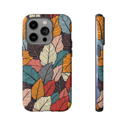 Colorful Abstract Leaves Pattern Design