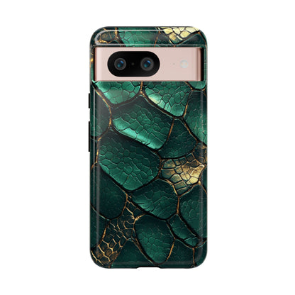 Emerald Serpent Snakeskin Phone Case for iPhone, Samsung & Google Pixel