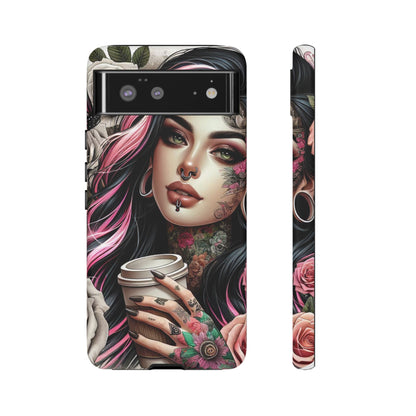 Gothic Rose Coffee Queen Mobile Case