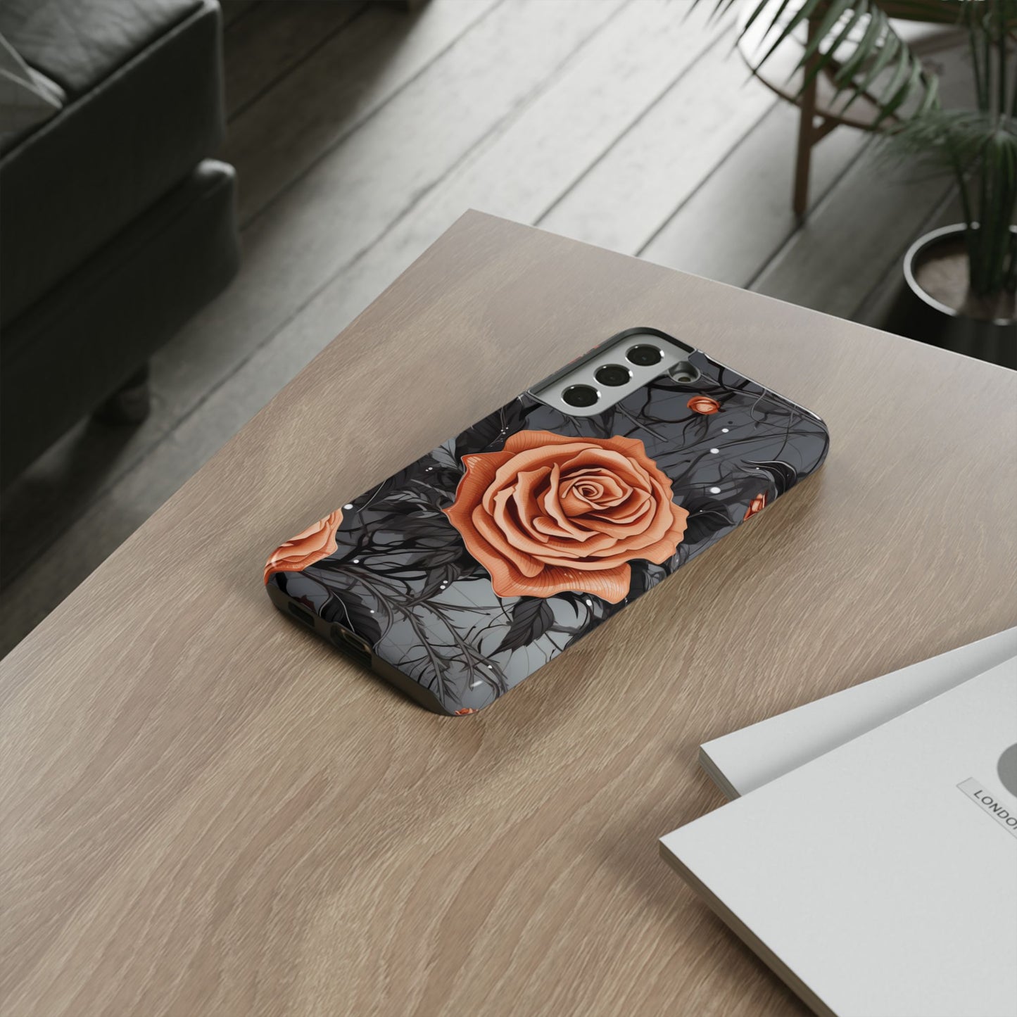 Mystic Noir Rose Mobile Case