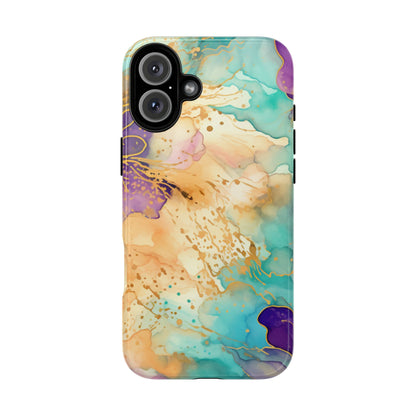 Golden Aura Abstract Watercolor Mobile Case