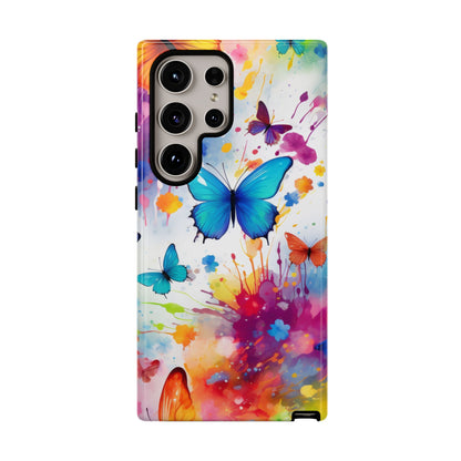 Vibrant Watercolor Butterfly Mobile Case