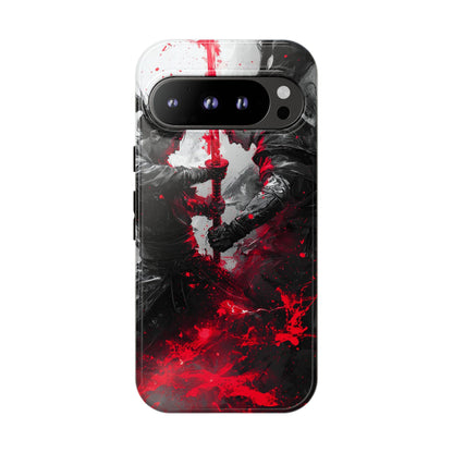 Duel of Fates | Red Energy Samurai Clash Phone Case for iPhone, Samsung & Pixel