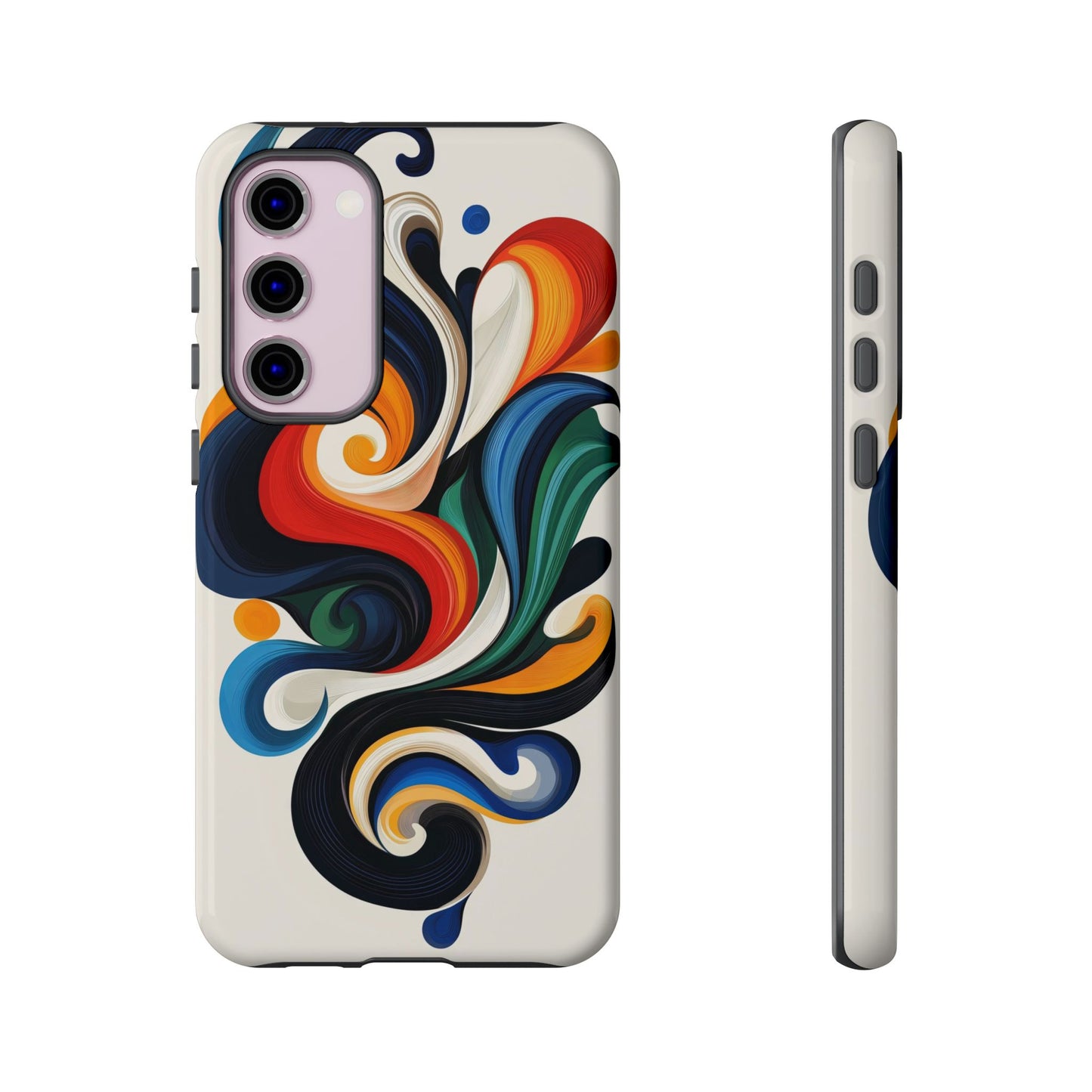 WhirlMuse – Elegant Swirl Abstract  Phone Case for iPhone, Samsung & Pixel