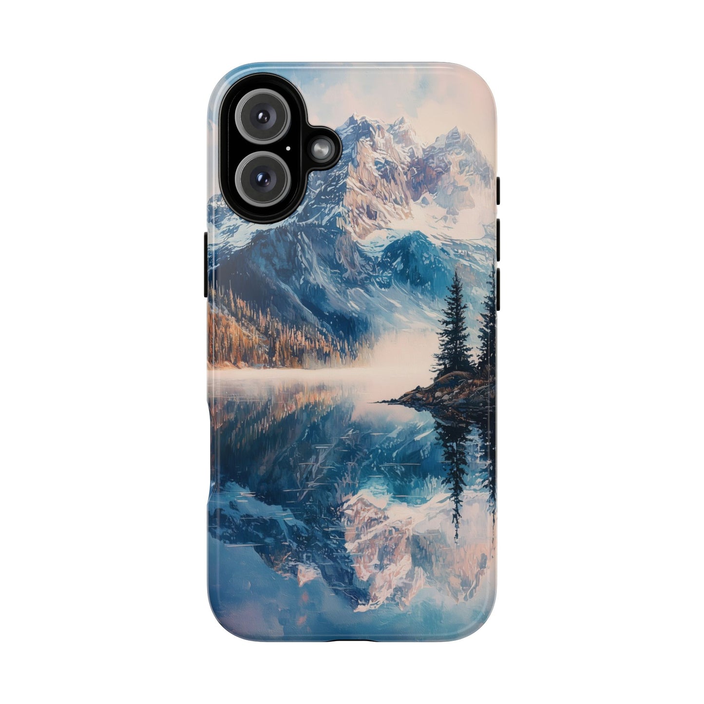 Mountain Lake Reflection Phone Case – Tranquil Nature Vibes for iPhone, Pixel & Samsung