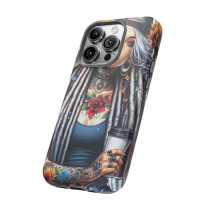 Sunflower Queen – Boho Rebel Tattoo Mobile Cover