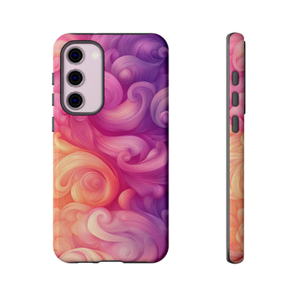 Cotton Candy Swirl Watercolor Phone Case for iPhone, google Pixel & Samsung