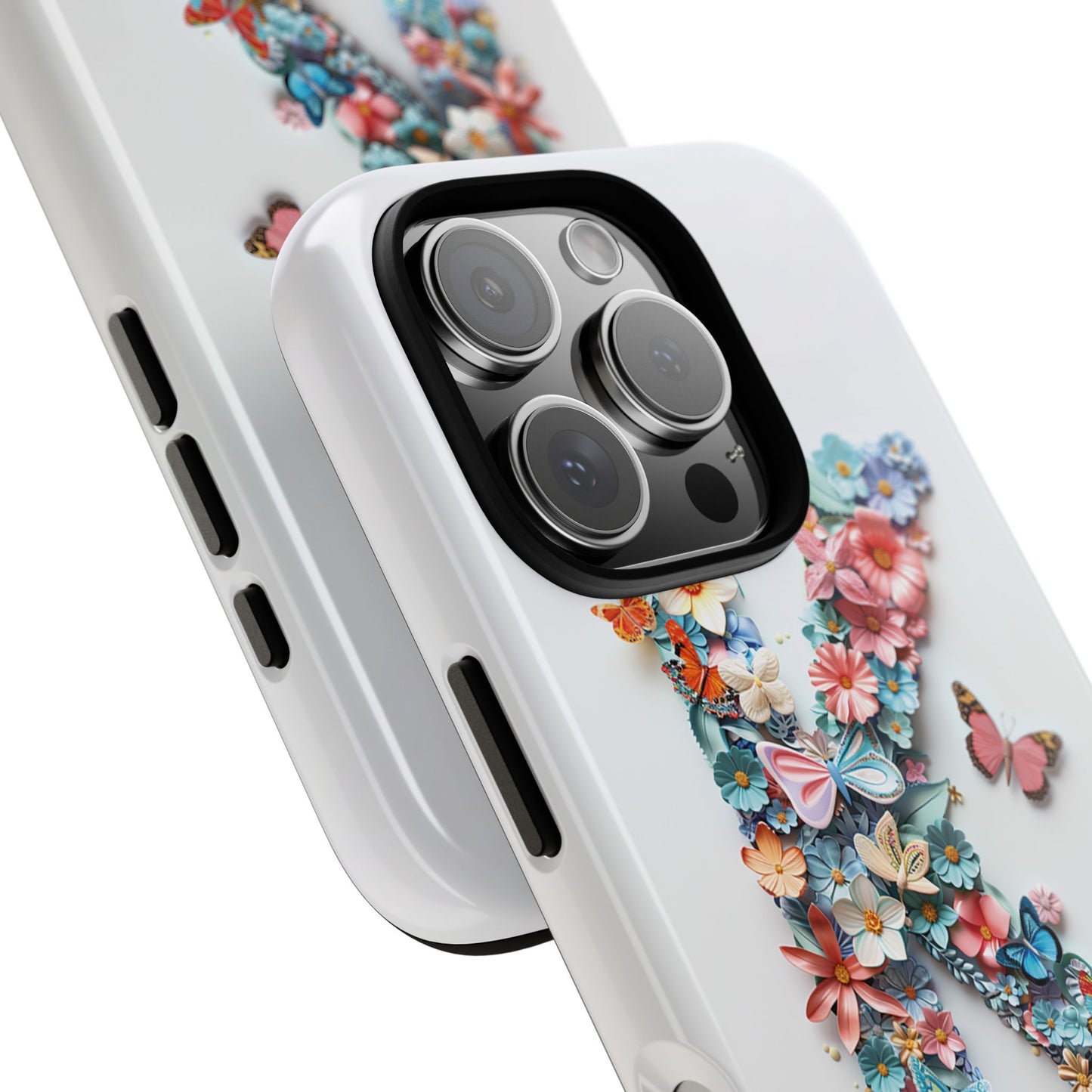 Floral Letter K Phone Case – Personalized Aesthetic Cover for iPhone, Samsung & Google Pixel