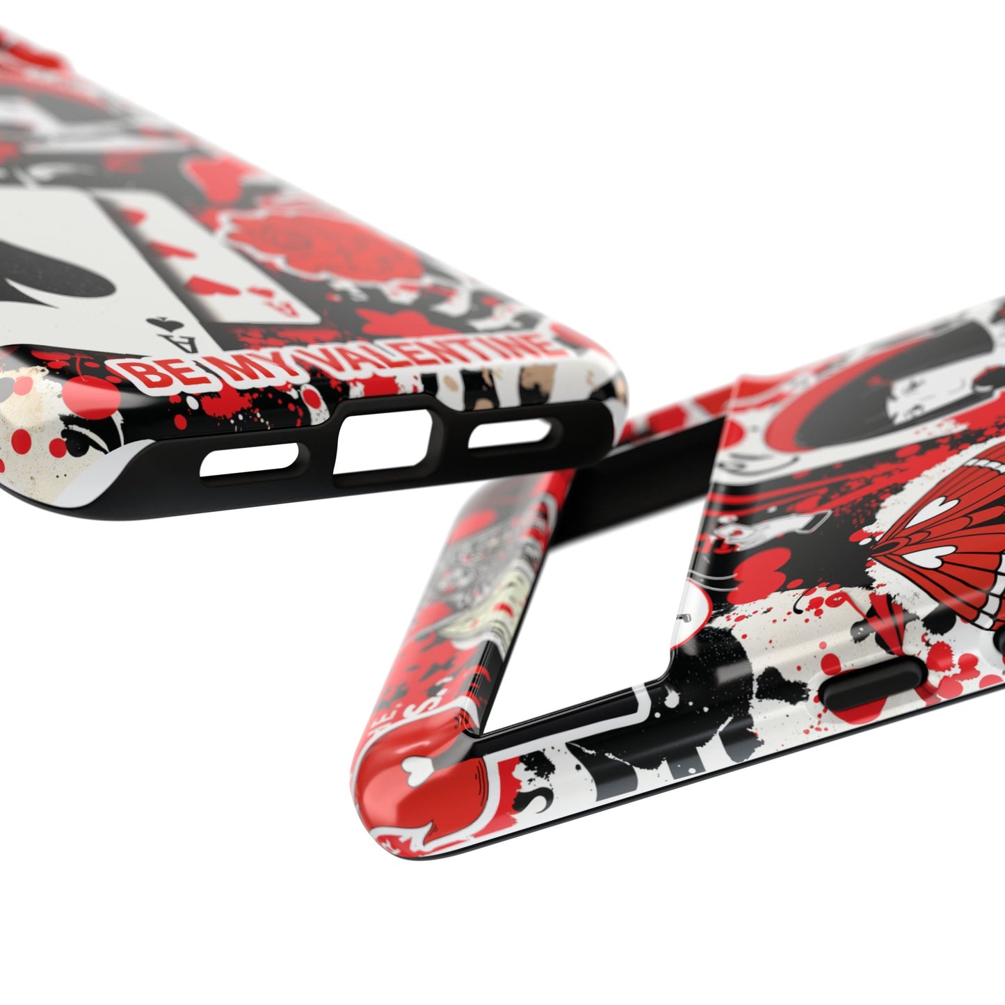 Bold Red & Black Ace Card Phone Case