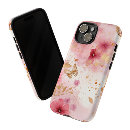 Blush Elegance Floral Mobile Case