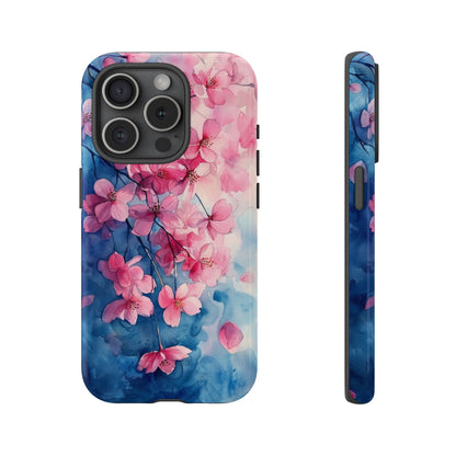 Pastel Petal Rain Watercolor Phone Case for iPhone, google Pixel & Samsung