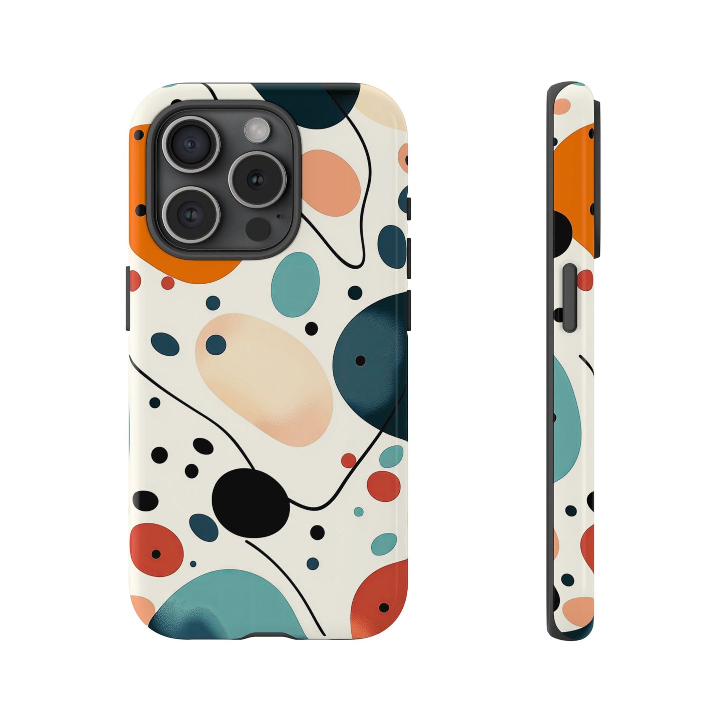 Retro Pop Pebbles – Abstract Vibe Phone Case for iPhone, Samsung & Pixel