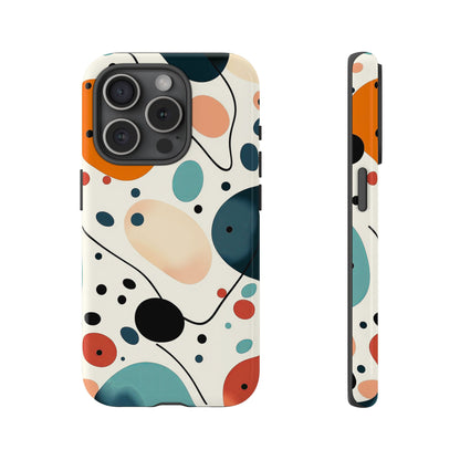 Retro Pop Pebbles – Abstract Vibe Phone Case for iPhone, Samsung & Pixel