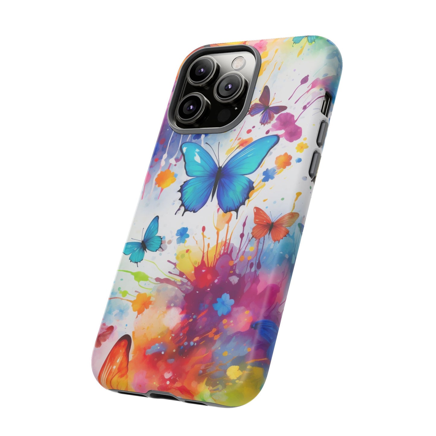 Vibrant Watercolor Butterfly Mobile Case