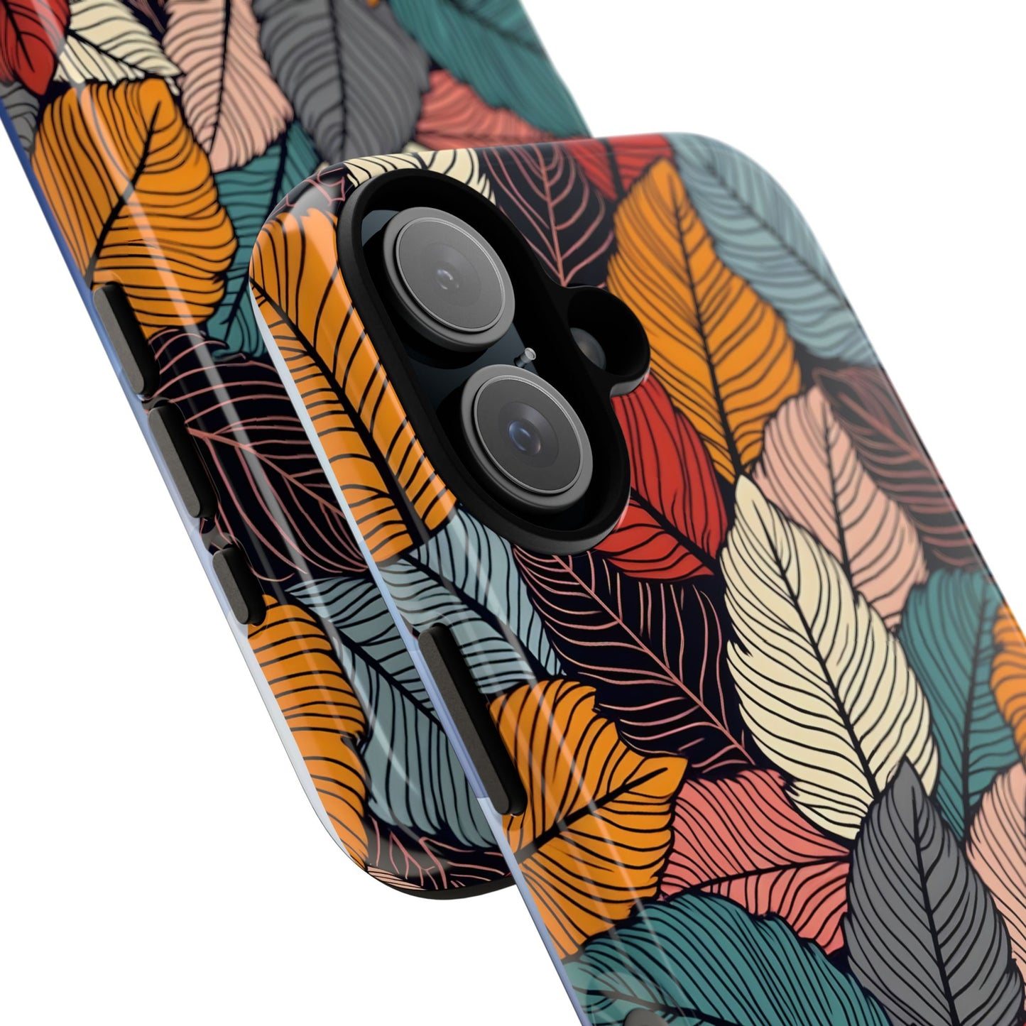 Colorful Abstract Leaves Pattern Design