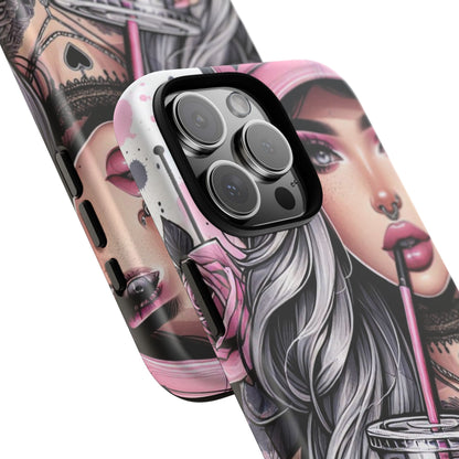 Pink Aesthetic Rebel – Iced Coffee & Inked Beauty Mobile Cover