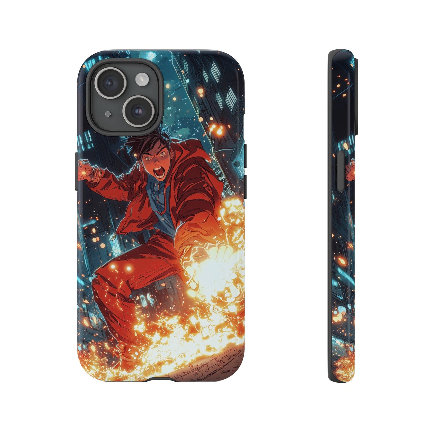 Urban Firestarter | Neon Blaze Hero Phone Case for iPhone, Samsung & Pixel