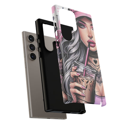 Pink Aesthetic Rebel – Iced Coffee & Inked Beauty Mobile Cover