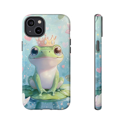 Royal Frog Phone Case – Cute Anime Aesthetic for iPhone, Google Pixel & Samsung