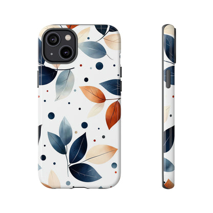 Autumn Breeze Leaf Pattern Phone Case | Elegant Botanical Design for iPhone, Samsung & Google Pixel