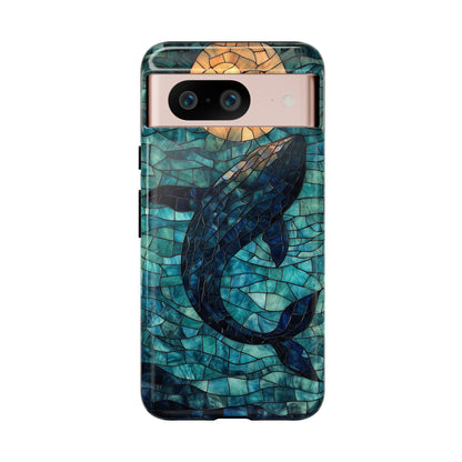 Ocean Dream – Mosaic Glass Whale Phone Case for iPhone, Samsung & Pixel