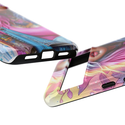 Sunset Glow – Pastel Punk & Floral Ink Mobile Cover