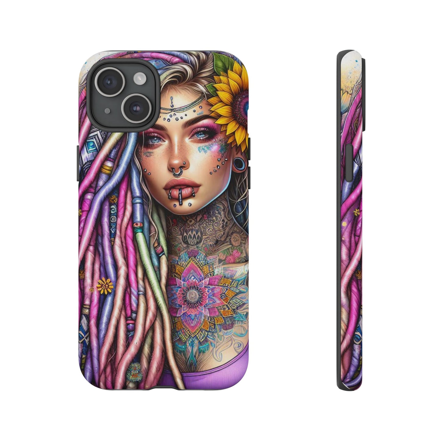 Boho Mandala Goddess – Ethereal Tattoo Art Mobile Cover