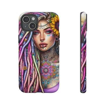 Boho Mandala Goddess – Ethereal Tattoo Art Mobile Cover