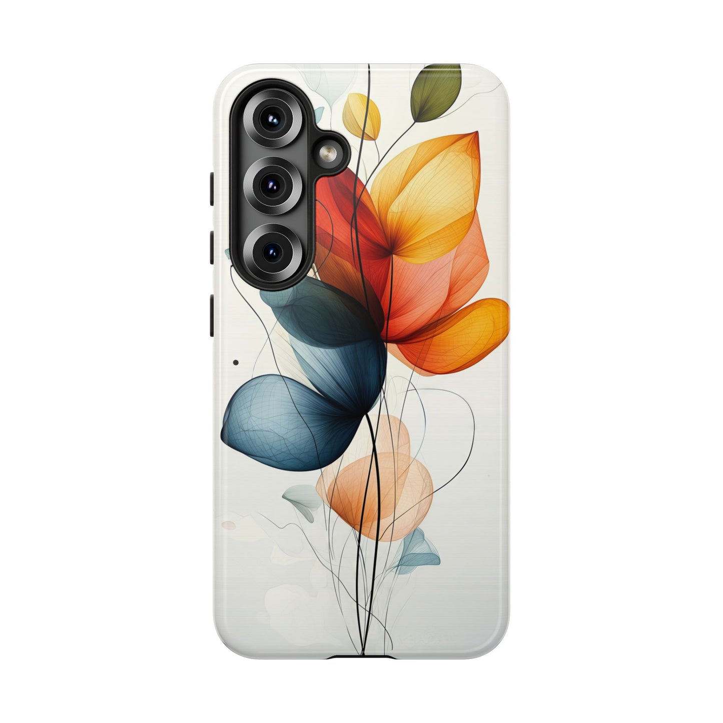 Whispering Petals – Elegant Floral Art Case for iPhone, Pixel & Samsung