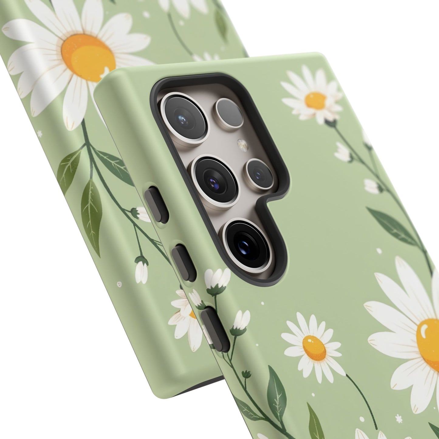 Green Floral Case, Daisy Pattern Design, Iphone Case Design, Perfect Gift For Her