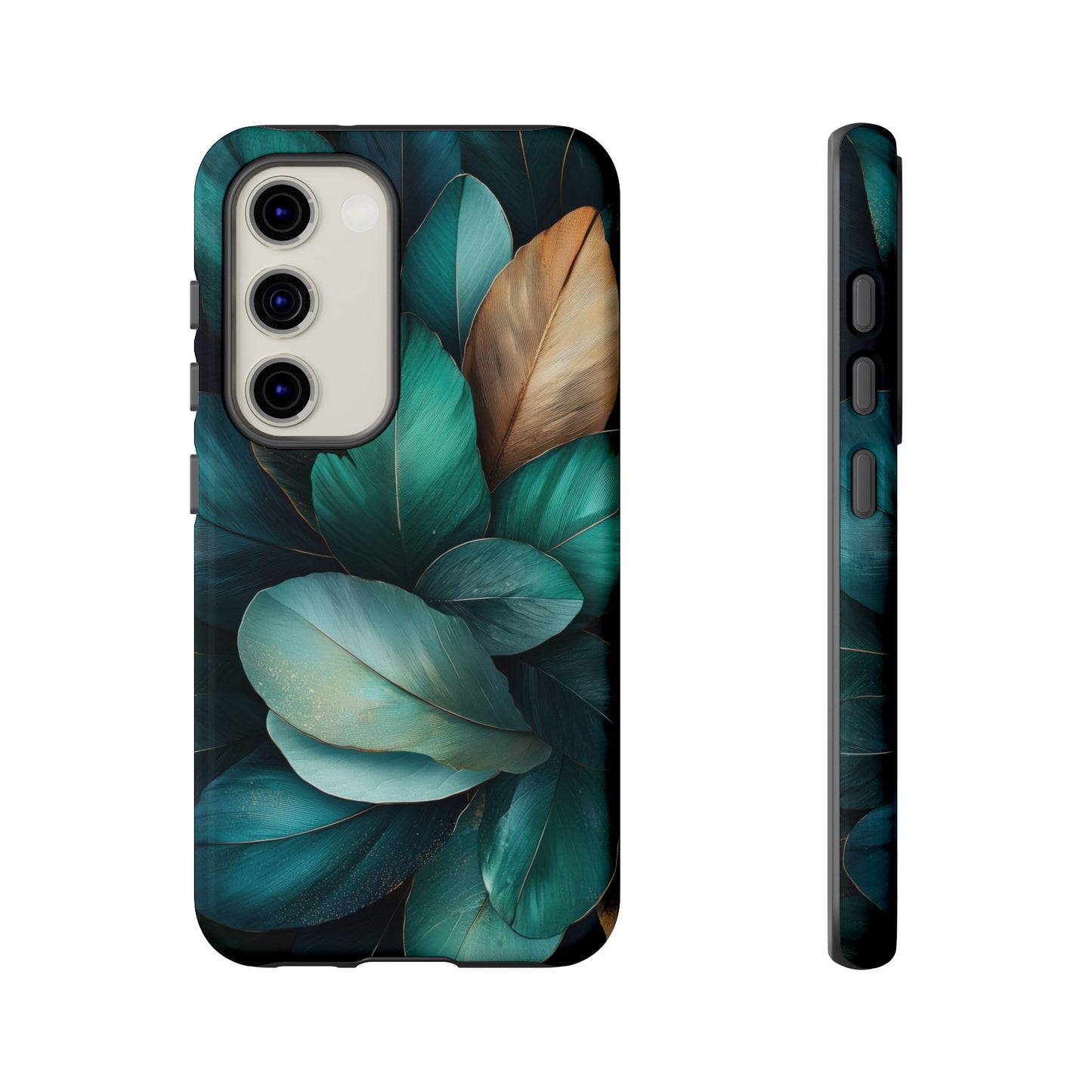 Iridescent Peacock Feather Luxe Phone Case for iPhone, Samsung & Google Pixel