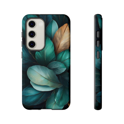 Iridescent Peacock Feather Luxe Phone Case for iPhone, Samsung & Google Pixel