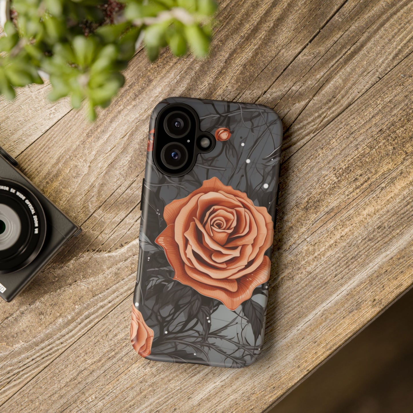 Mystic Noir Rose Mobile Case