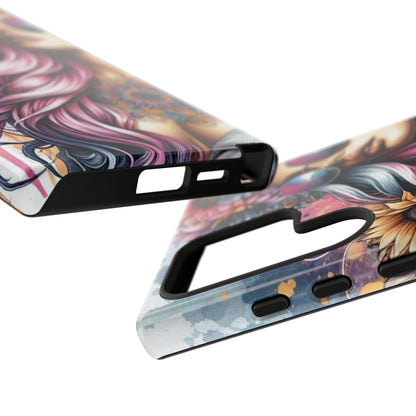 Bohemian Sunflower Queen – Retro Floral Fantasy Mobile Cover