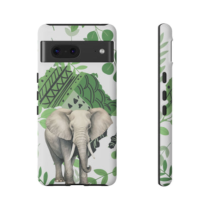 Tropical Elephant Mobile Cover – Nature-Inspired Boho Art
