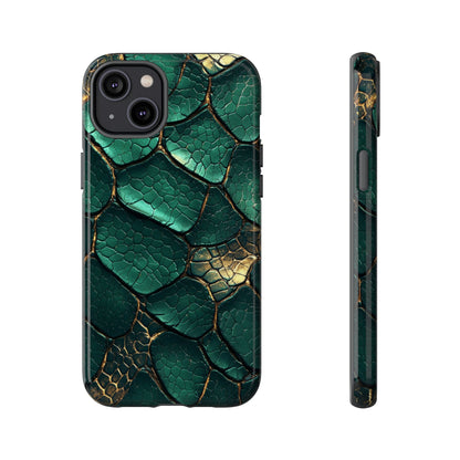 Emerald Serpent Snakeskin Phone Case for iPhone, Samsung & Google Pixel