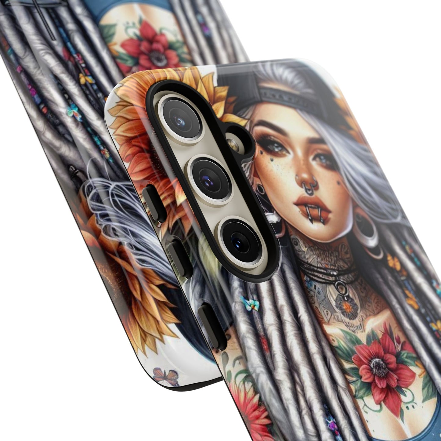 Sunflower Queen – Boho Rebel Tattoo Mobile Cover