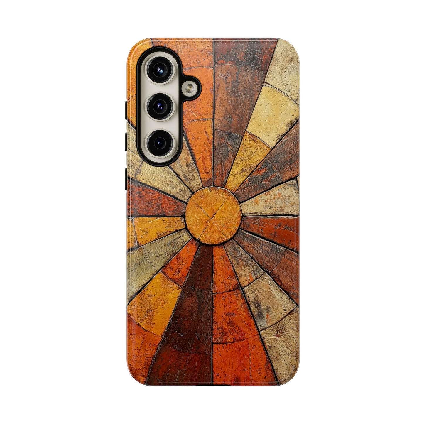 Terracotta Sunburst Boho Phone Case for iPhone, Pixel & Samsung