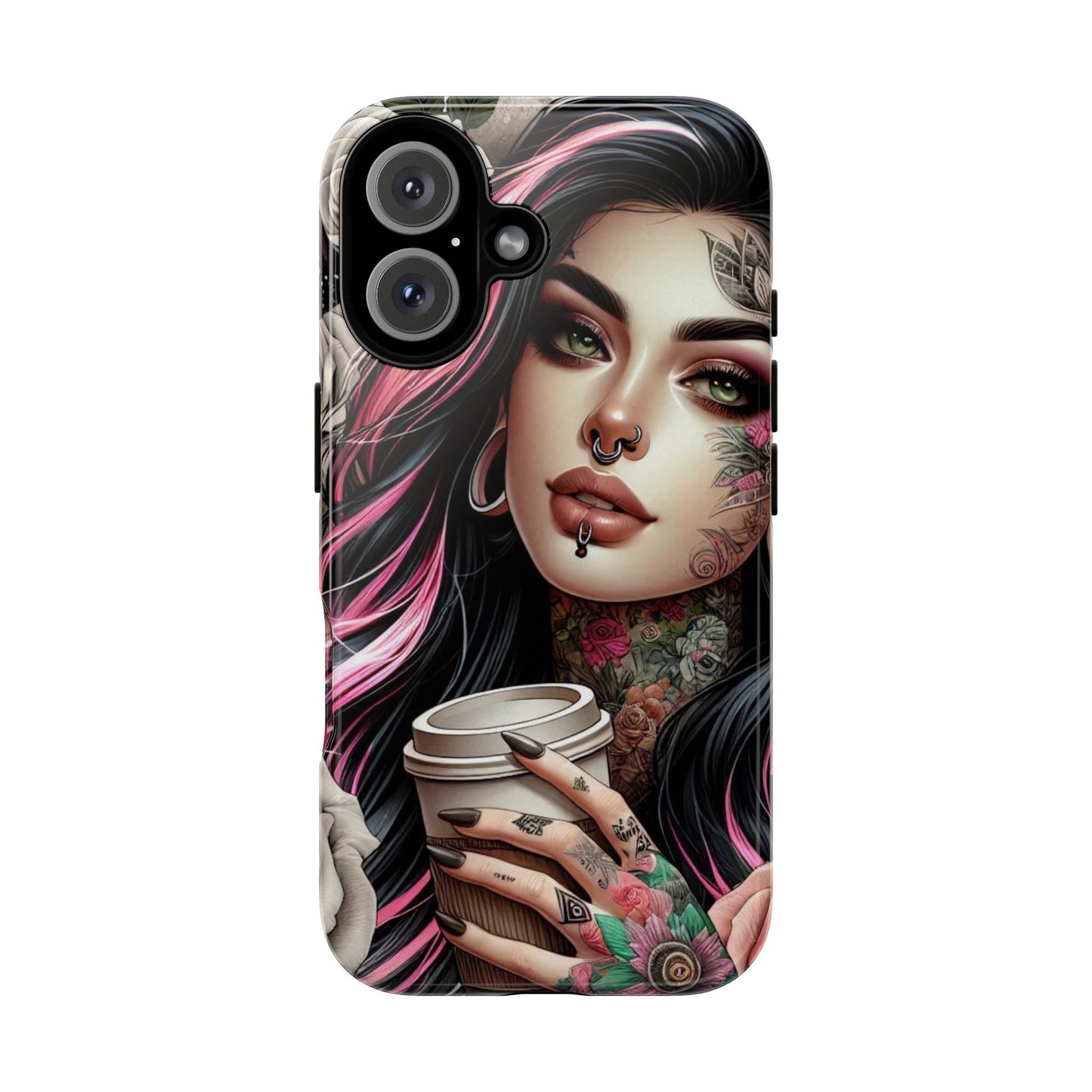 Gothic Rose Coffee Queen Mobile Case