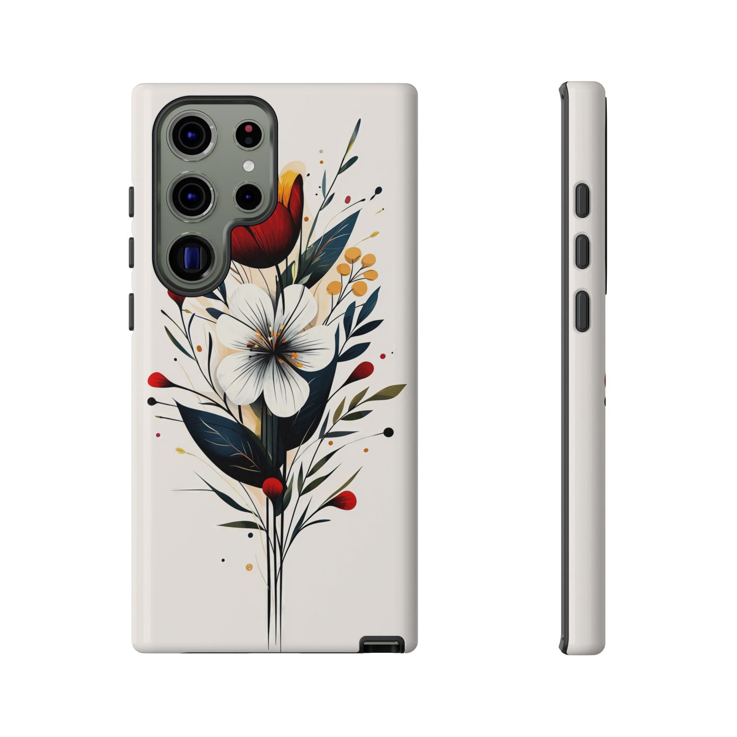 Wild Bloom – Minimal Floral Phone Case for iPhone, Pixel & Samsu