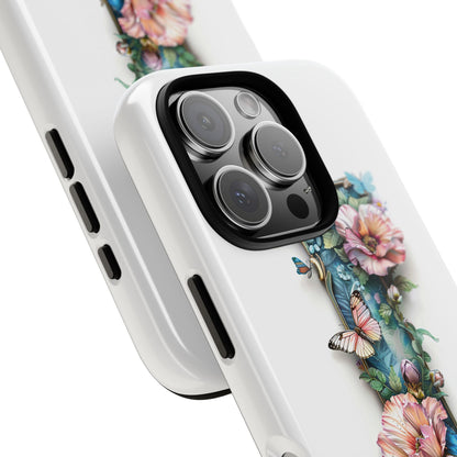 Floral Letter I Phone Case – Personalized Aesthetic Cover for iPhone, Samsung & Google Pixel