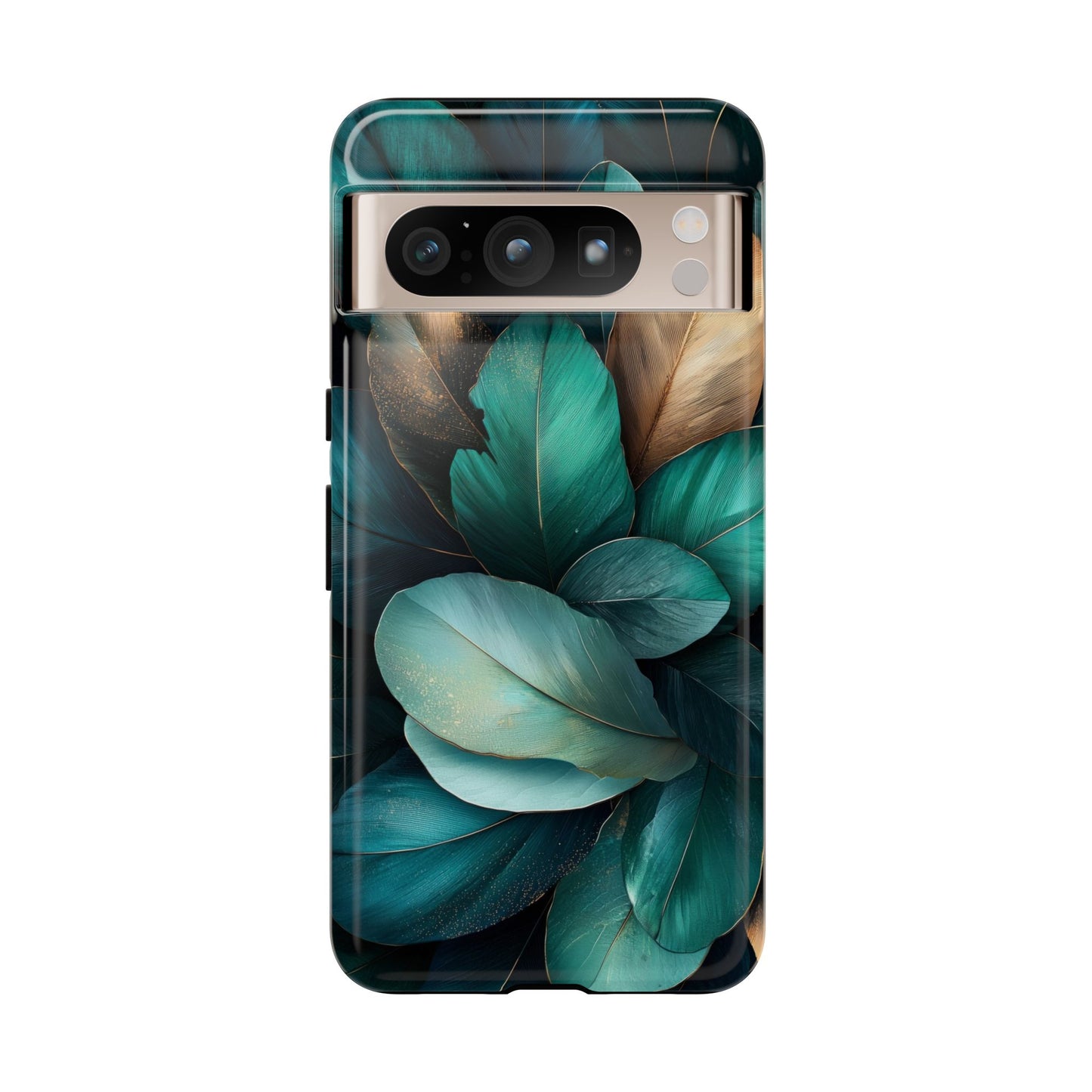 Iridescent Peacock Feather Luxe Phone Case for iPhone, Samsung & Google Pixel