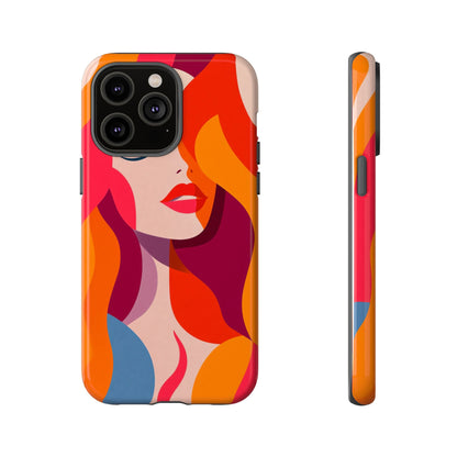 Flame Muse – Abstract Goddess Phone Case for iPhone, Samsung & Pixel