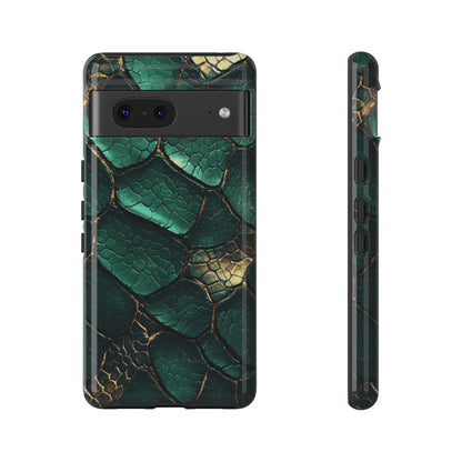 Emerald Serpent Snakeskin Phone Case for iPhone, Samsung & Google Pixel