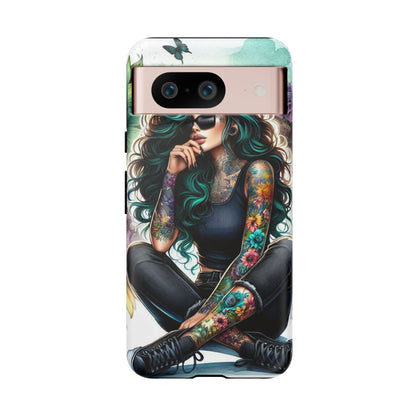 Urban Wildflower – Edgy Tattooed Beauty Mobile Cover