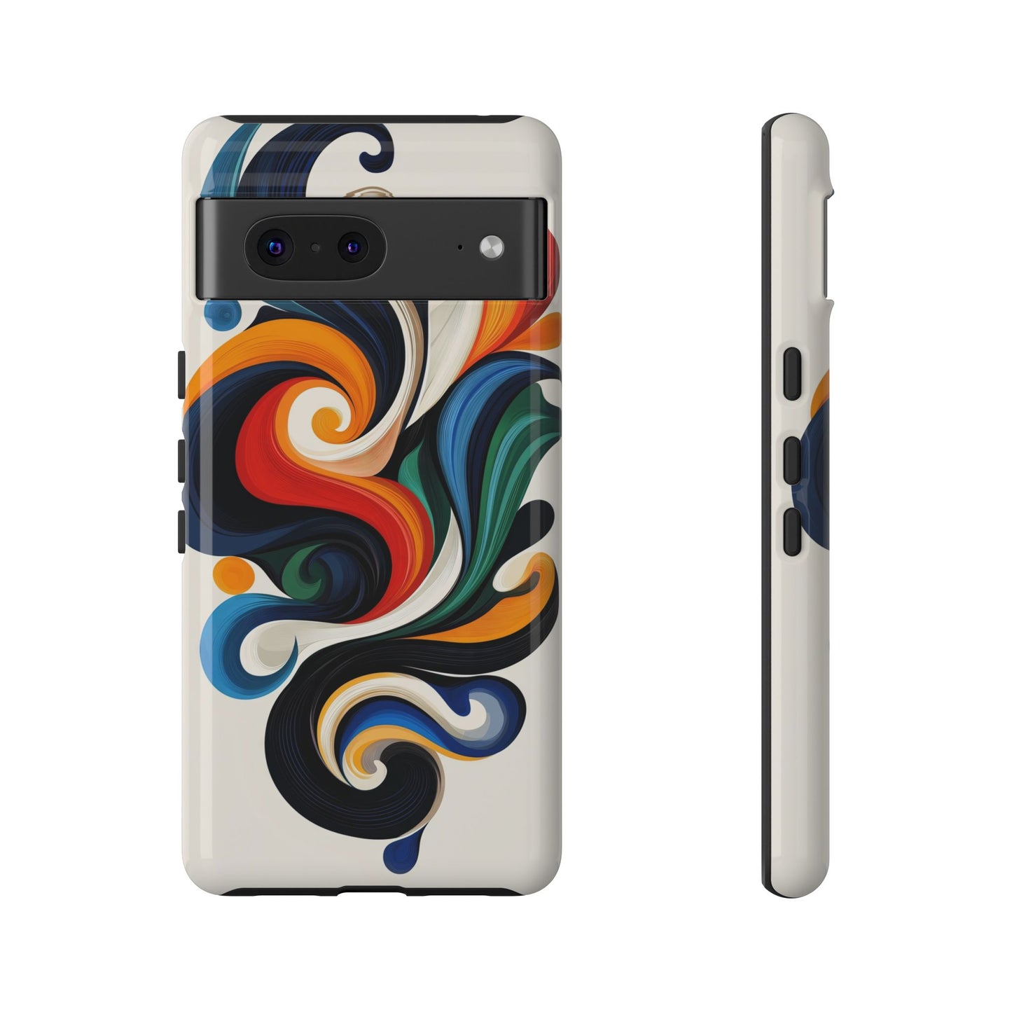 WhirlMuse – Elegant Swirl Abstract  Phone Case for iPhone, Samsung & Pixel